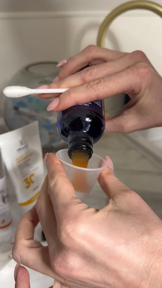 Skin and brow prep using professional IMAGE skincare